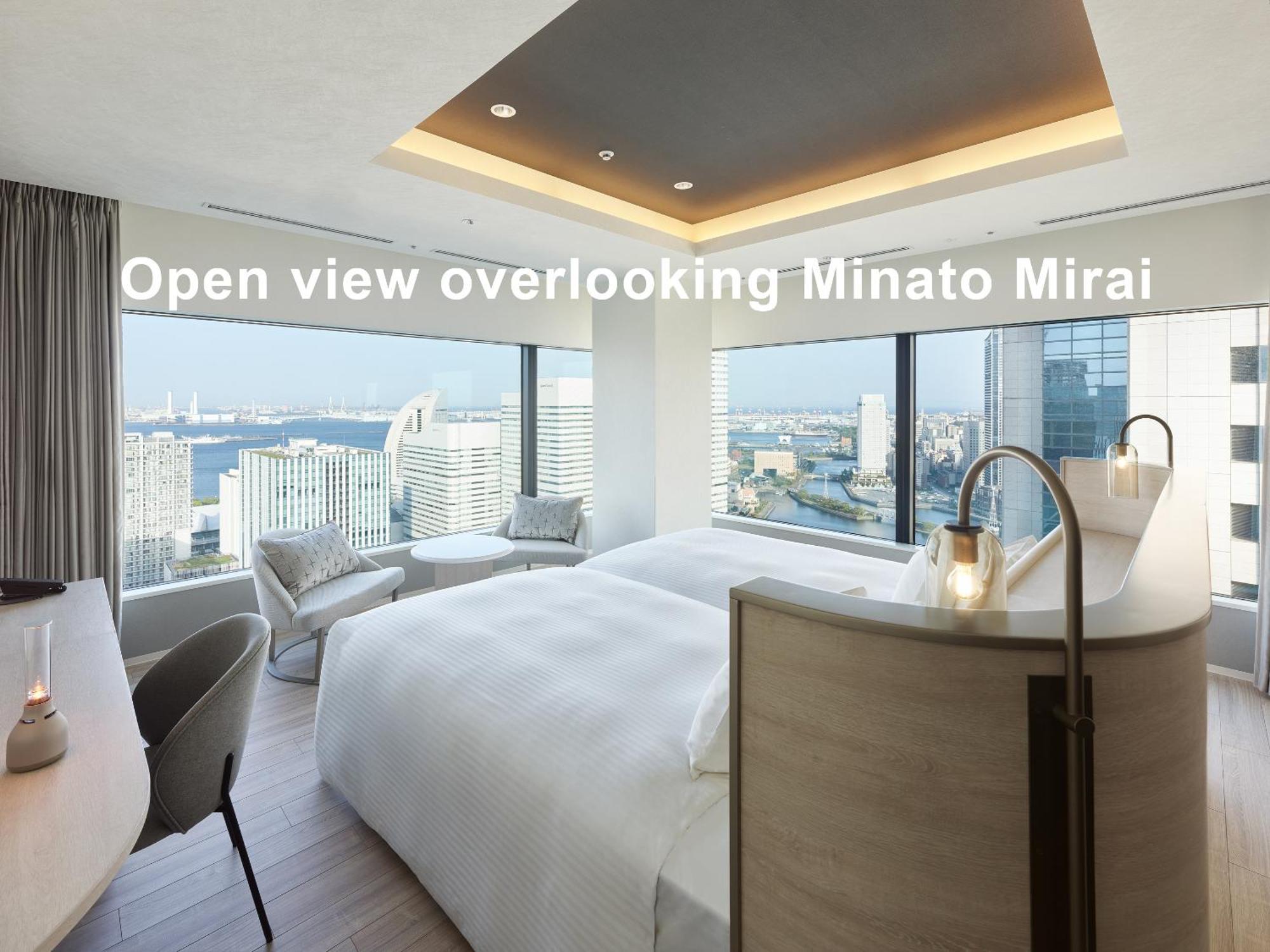 Mitsui Garden Hotel Yokohama Minatomirai Premier Dış mekan fotoğraf Open view overlooking Minato Mirai